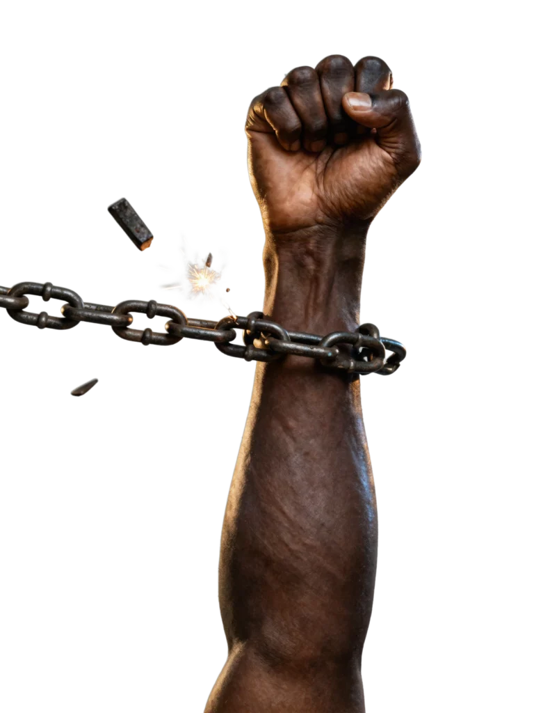 1804 — Black hand breaking the chain