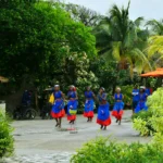 Local dancers in Labadee, Haiti