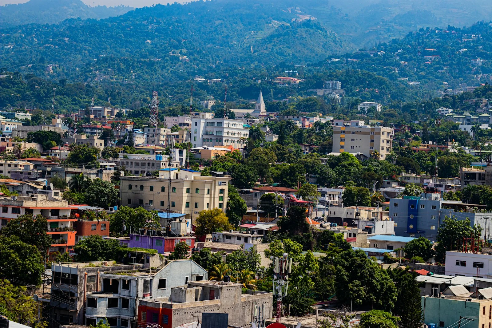 A Haitian city from above